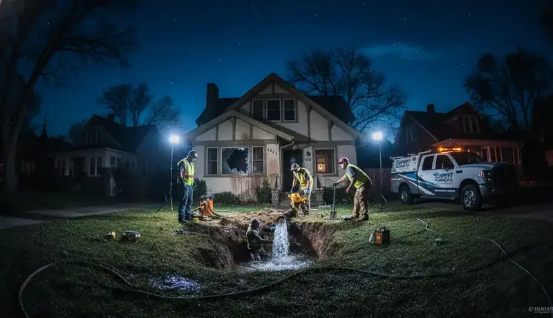 Expert Plumbing Pro - late-night-burst-pipe-repair-for-ivywild-neighborhood-home